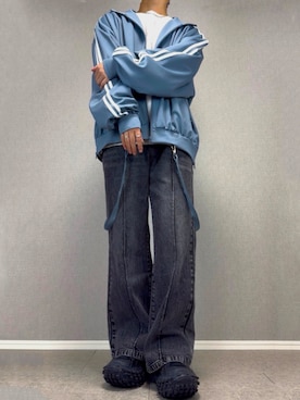 「アイテム（タンクトップ）」を使った、taiさん（メンズ・179cm）の秋コーディネート