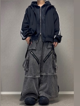 「LILL（リル）のアイテム」を使った、taiさん（メンズ・179cm）の冬コーディネート