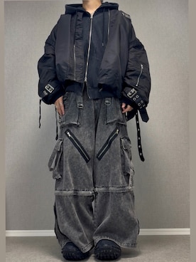 「LILL（リル）のアイテム」を使った、taiさん（メンズ・179cm）の冬コーディネート