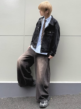 「LILL（リル）のアイテム」を使った、taiさん（メンズ・179cm）の春コーディネート