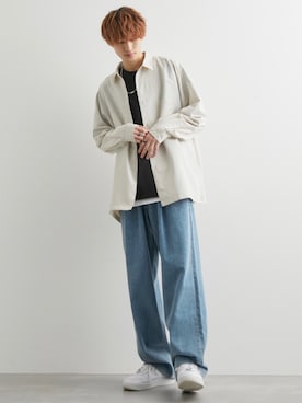 「JUNRED（ジュンレッド）のアイテム（パンツ）」を使った、taiさん（メンズ・179cm）の春コーディネート