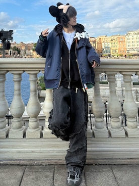 「アイテム（パーカー）」を使った、taiさん（メンズ・179cm・20代）の秋コーディネート