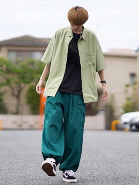 「JUNRED（ジュンレッド）のアイテム（バッグ）」を使った、taiさん（メンズ・179cm）の春コーディネート