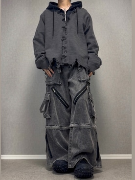 「LILL（リル）のアイテム」を使った、taiさん（メンズ・179cm）の冬コーディネート