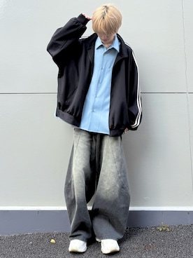 「ワイドデニム」｜taiさん（メンズ・179cm）の春コーディネート