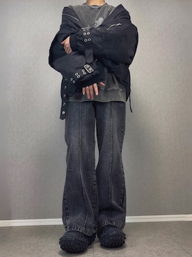 「アイテム（MA-1）」を使った、taiさん（メンズ・179cm）の秋コーディネート