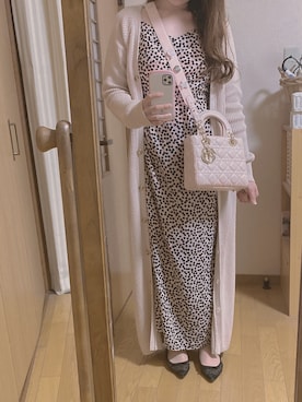 「Dior」｜「アイテム（ワンピース/ドレス）」を使った、Yoshie Fujiuさん（レディース・155cm）の冬コーディネート