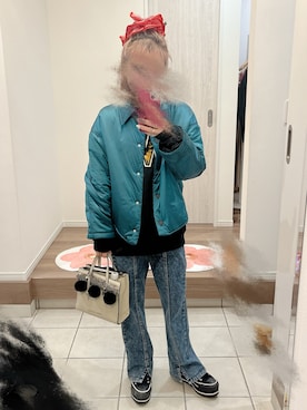 「アイテム（シュシュ）」を使った、BoOooさん（レディース・153cm）の冬コーディネート