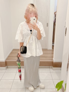 「MOSCHINO（モスキーノ）のアイテム（バッグ）」を使った、BoOooさん（レディース・153cm）の秋コーディネート