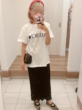 「MOSCHINO（モスキーノ）のアイテム（バッグ）」を使った、BoOooさん（レディース・153cm）の夏コーディネート