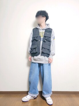 「kutir（クティール）のアイテム（その他アウター）」を使った、たっくん63さん（メンズ・163cm）の秋コーディネート