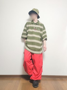 「ARMY TWILL（アーミーツイル）のアイテム（帽子）」を使った、たっくん63さん（メンズ・163cm）の春コーディネート