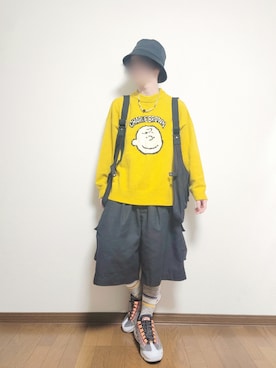 「AIVER（アイバー）のアイテム（帽子）」を使った、たっくん63さん（メンズ・163cm）の春コーディネート