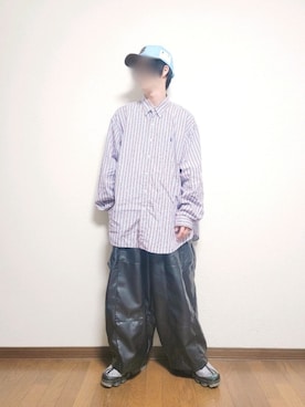 「CPCM（シーピーシーエム）のアイテム（キャップ）」を使った、たっくん63さん（メンズ・163cm）の秋コーディネート
