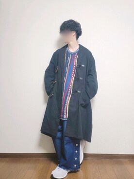 「CASPER JOHN（キャスパージョン）のアイテム（その他アウター）」を使った、たっくん63さん（メンズ・163cm）の冬コーディネート
