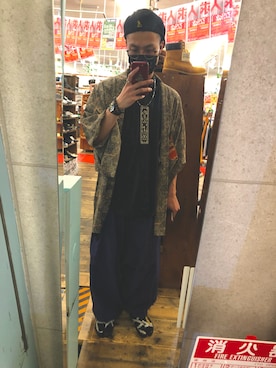 「SOU･SOU（ソウ・ソウ）のアイテム」を使った、まるまるさん（メンズ・173cm）の秋コーディネート