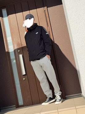 「アイテム（マウンテンパーカー）」を使った、マサさん（メンズ・185cm）の冬コーディネート