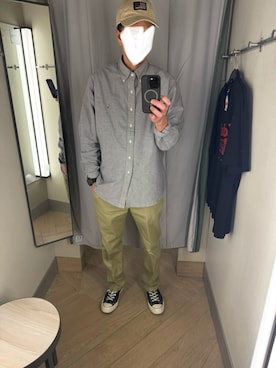 「アイテム（帽子）」を使った、マサさん（メンズ・185cm）の冬コーディネート