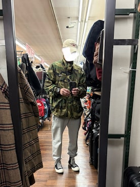 「アイテム（マウンテンパーカー）」を使った、マサさん（メンズ・185cm）の冬コーディネート