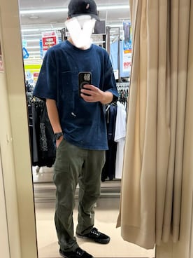 「VANS（バンズ）のアイテム（スニーカー、ブラック系）」を使った、ＣＯＮ＇Ｓさん（メンズ・185cm）の夏コーディネート
