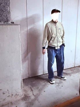 「アイテム（マウンテンパーカー）」を使った、マサさん（メンズ・185cm）の冬コーディネート