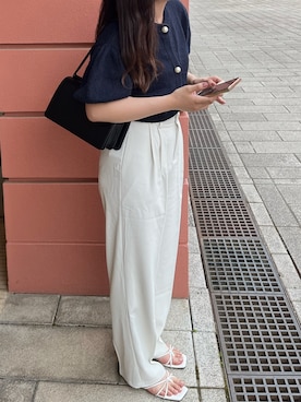 「ECREL（エクレール）のアイテム」を使った、ℳ.さん（レディース・165cm）の夏コーディネート