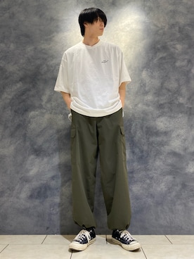 「コンバース」｜れんさん（メンズ・180cm・20代）の夏コーディネート