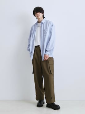 「JUNRED（ジュンレッド）のアイテム（シューズ）」を使った、れんさん（メンズ・180cm）の冬コーディネート