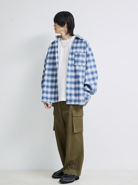 「JUNRED（ジュンレッド）のアイテム（シューズ）」を使った、れんさん（メンズ・180cm）の春コーディネート