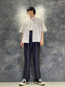 「コンバース」｜れんさん（メンズ・180cm・20代）の春コーディネート