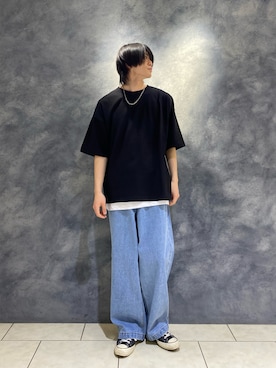 「iisy（イージー）のアイテム」を使った、れんさん（メンズ・180cm）の春コーディネート