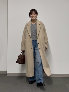 「アイテム（チェスターコート）」を使った、chika_shiさん（レディース・157cm・30代）の秋コーディネート