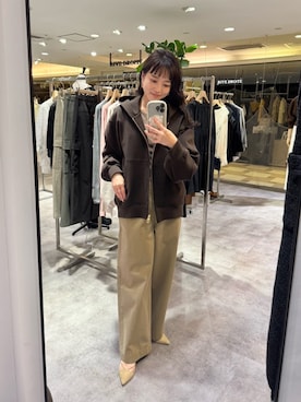 「アイテム（パーカー）」を使った、chika_shiさん（レディース・157cm）の秋コーディネート