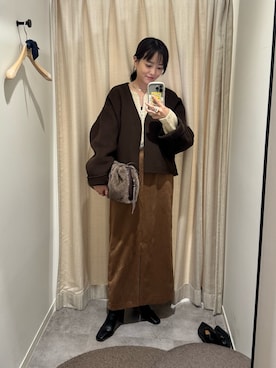 「アイテム（その他アウター）」を使った、chika_shiさん（レディース・157cm）の秋コーディネート