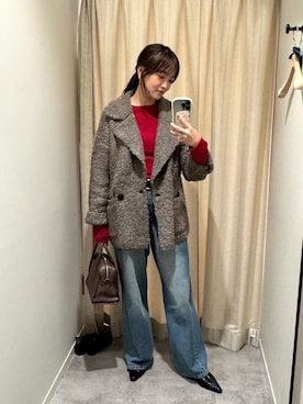「アイテム（その他アウター）」を使った、chika_shiさん（レディース・157cm・30代）の秋コーディネート