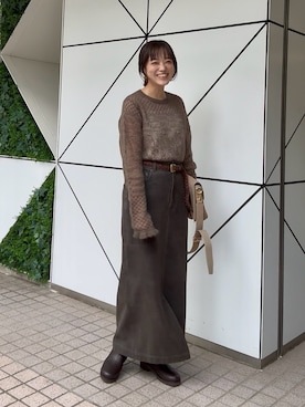 「アイテム（スカート）」を使った、chika_shiさん（レディース・157cm・30代）の秋コーディネート