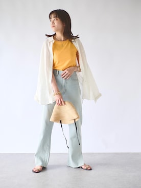 chika_shiさん（レディース・157cm）の夏コーディネート