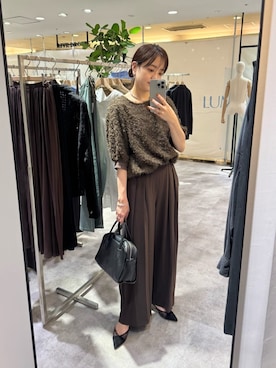 「アイテム（スラックス）」を使った、chika_shiさん（レディース・157cm・30代）の夏コーディネート