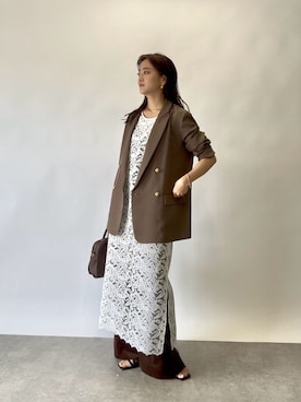 「アイテム（ジャケット/アウター）」を使った、chika_shiさん（レディース・157cm）の夏コーディネート