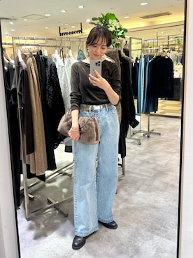 「RIVE DROITE（リヴドロワ）のアイテム（Tシャツ/カットソー）」を使った、chika_shiさん（骨格ウェーブ・レディース・157cm）の夏コーディネート