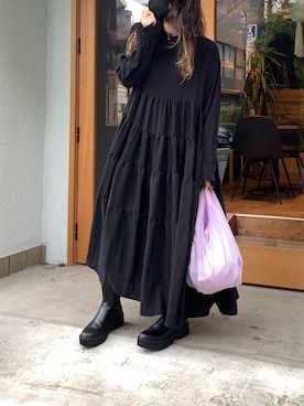 「Libra Cue（リブラ キュー）のアイテム」を使った、eritisさん（レディース・161cm）の冬コーディネート