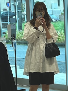 「ニコアンド」｜「アイテム（ワンピース/ドレス）」を使った、ｻｶﾅﾁｬﾝさん（レディース・166cm）の秋コーディネート