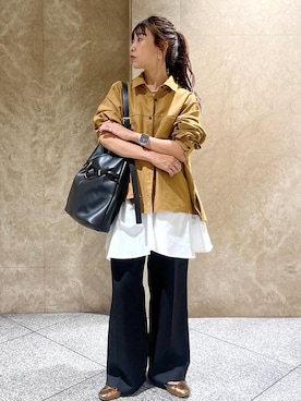 「アイテム（スラックス）」を使った、maayaさん（レディース・158cm・30代）の秋コーディネート