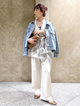 「VIS（ビス）のアイテム（トップス）」を使った、maayaさん（レディース・158cm）の春コーディネート