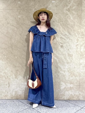 「アイテム（帽子）」を使った、maayaさん（レディース・158cm・30代）の春コーディネート