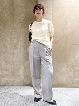 「VIS（ビス）のアイテム（パンツ）」を使った、maayaさん（レディース・158cm）の夏コーディネート