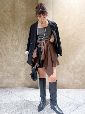「アイテム（テーラードジャケット）」を使った、maayaさん（レディース・158cm・30代）の秋コーディネート