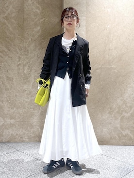 「VIS（ビス）のアイテム（トップス）」を使った、maayaさん（レディース・158cm）の春コーディネート