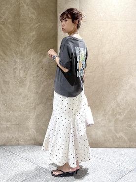 「VIS（ビス）のアイテム（バッグ）」を使った、maayaさん（レディース・158cm）の夏コーディネート