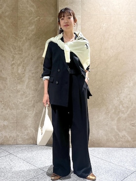 「アイテム（スラックス）」を使った、maayaさん（レディース・158cm・30代）の秋コーディネート